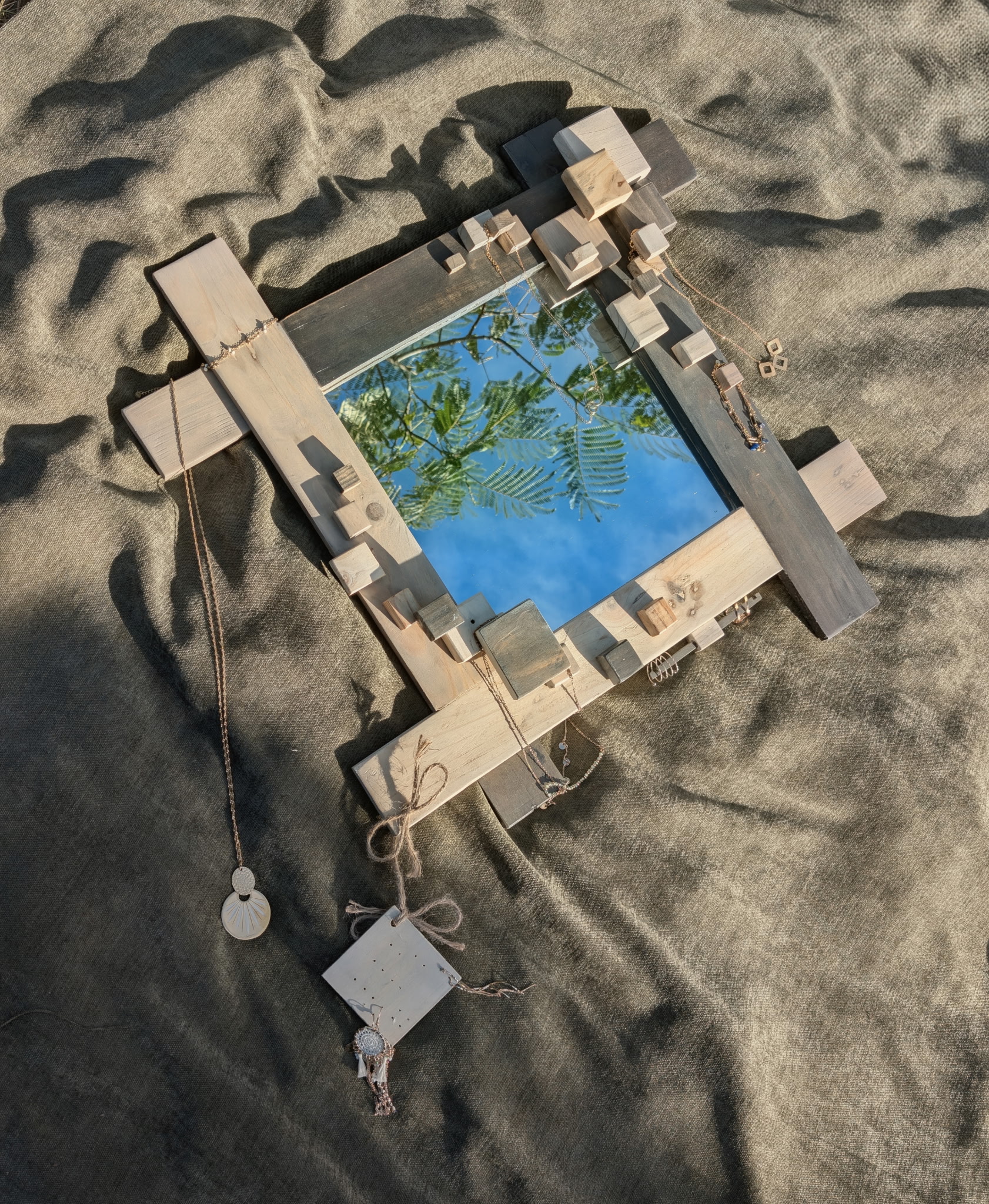 Miroir Boîte à bijoux ton sur ton – Image 2