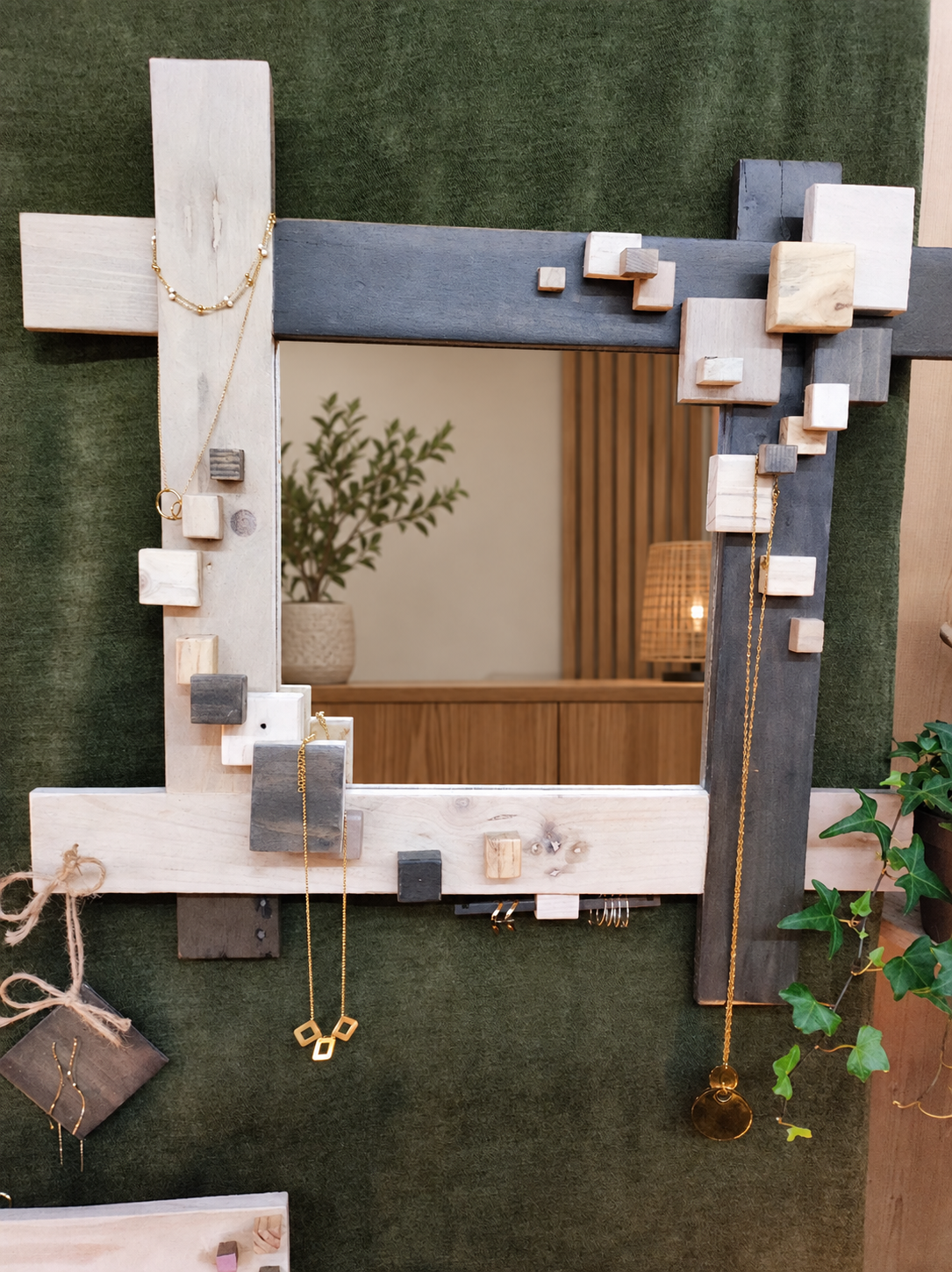 Miroir Boîte à bijoux ton sur ton